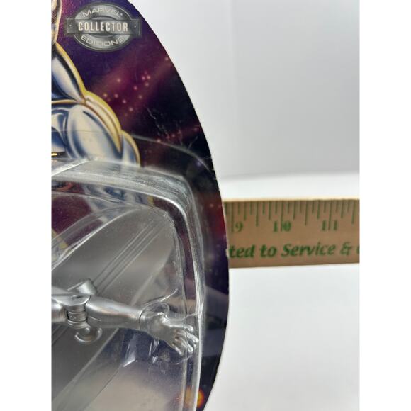 Marvel Toy Biz Silver Surfer 30th Anniversary Series Figure w/ Cosmic Surfboard - Picture 5 of 5